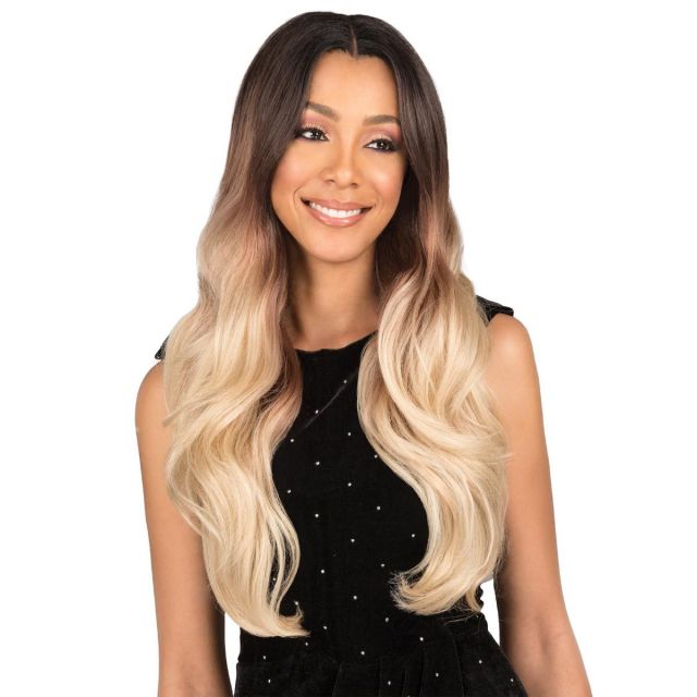 bobbi boss human hair blend lace front wig